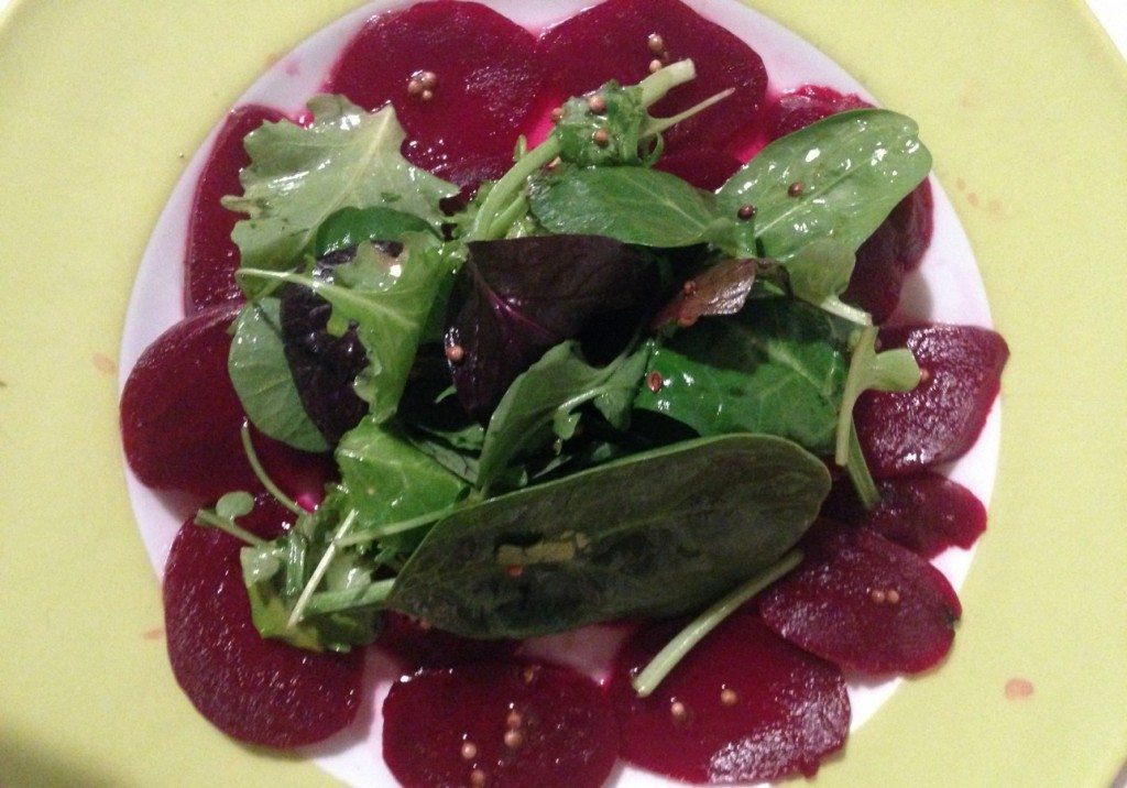 Rote Beete Salat mit Ziegenkäse