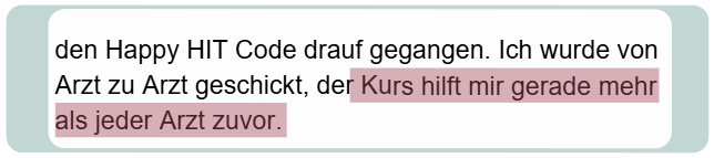 Happy HIT Code Erfahrung Kurs hilft mehr als jeder Arzt zuvor