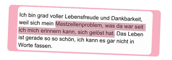 Happy HIT Code - Mastzellen-Symptome 25 Happy HIT Code Erfahrung mit Mastzellen-Symptomen 4